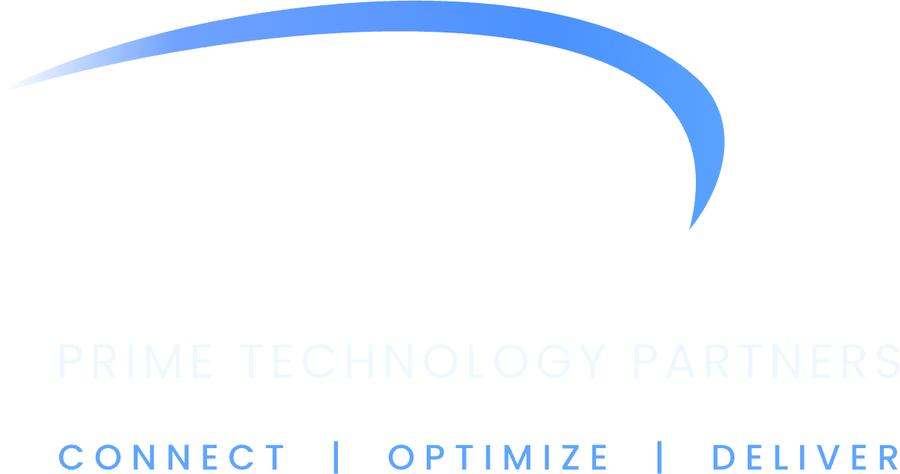 Prime Technology Partners logo with the tagline Connect, Optimize, Deliver